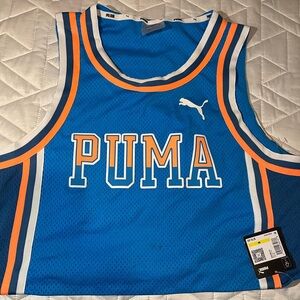 Brand new puma cropped basketball shirt
